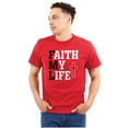 thumbnail image 3 of Faith Life Religious Jesus Christ God Men's Graphic T Shirt Tees Brisco Brands S, 3 of 6