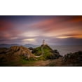 thumbnail image 2 of Zhen Yu, James 14x10 White Modern Wood Framed Museum Art Print Titled - Ynys-Llanddwyn Lighthouse, 2 of 4