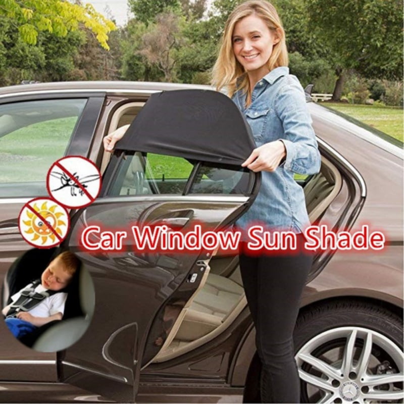 Blocks Over 97% of Harmful UV Rays for Side and Rear Windows/Fits Most Cars/Make Car Cool Protect Your Child Against Glare and Heat Burns Luiley Car Window Shade for Babies