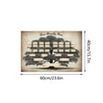 thumbnail image 5 of 6 Generation Family Tree Canvas Poster 15.75" Blank Fillable Genealogy Decor Recordable Wall Display Decor for Home Family Ancestry Recording Wall Decor Framing Gifting In-laws Men Women Decor, 5 of 5