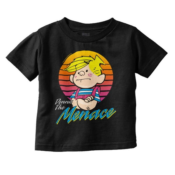 Funny Retro Comic Dennis The Menace Toddler Boy Girl T Shirt Infant Toddler Brisco Brands 12M