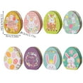 thumbnail image 3 of Dyfzdhu Rabbit Flat Egg Shaped Tinplate Box for Easter Decoration, 3 of 8