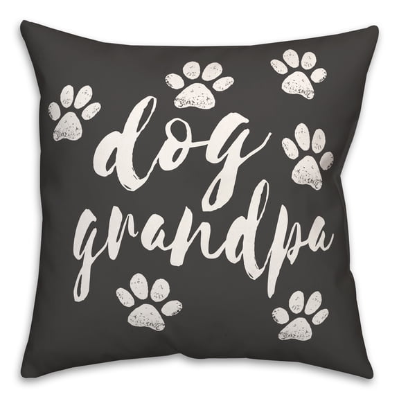 Creative Products Dog Grandpa Paws 18x18 Spun Poly Pillow