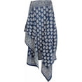thumbnail image 3 of Indian Block Print Sarong, Women's Bikini Cover Pareo, Hand Dyed Scarves, Cotton Scarves & Stole, Size 44x72 Inch, 3 of 6