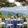 thumbnail image 4 of Elegant Round Table Cloth - 108 Inch, Made With Fine Crushed-Velvet Material, Beautiful Royal - Blue Tablecloth With Durable Seams, Round Table Cover Great for Weddings, Parties, Baby Showers & Events, 4 of 5