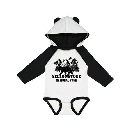 

Inktastic Yellowstone National Park with Bear Mountains and Trees Gift Baby Boy or Baby Girl Long Sleeve Bodysuit