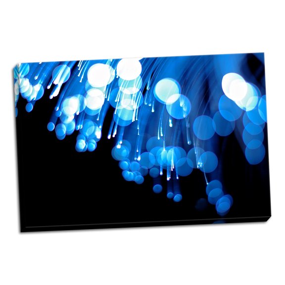 Gango Home Decor Moon Drops III by Monika Burkhart (Ready to Hang); One 36x24in Hand-Stretched Canvas