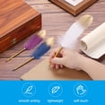 thumbnail image 5 of Uxcell Feather Ballpoint Pens Bulk, 0.5mm Ink Vintage Plated Rod Quill Writing Pens for Office, Wedding 20Pcs, 5 of 7