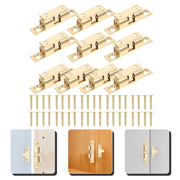 UPOUART 10Pcs Brass Ball Catch for Cabinet Doors Furniture Door Catch Durable Rust Proof