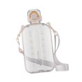 thumbnail image 3 of Botella de agua deportiva con correa, elegante y de gran capacidad para gimnasio, viajes y fitness. Blanco, 3 of 8