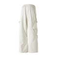 thumbnail image 6 of Baggy Cargo Pants For Men Windproof Stretch Elastic Waist Drawstring Parachute Pants Waterproof Hiking Joggers Multi Pockets, 6 of 9
