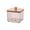 B, variant on mdesiwst Laundry Beads Storage Box with Bamboo Cover Large Opening Acrylic Container Laundry Powder Beads Moisture Proof Organizer