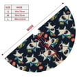 thumbnail image 3 of Yiaed Cartoon Sharks Print Christmas Tree Skirt , Tree SkirtsTree Mat for Christmas Winter Holiday Indoor Decorations-30", 3 of 7