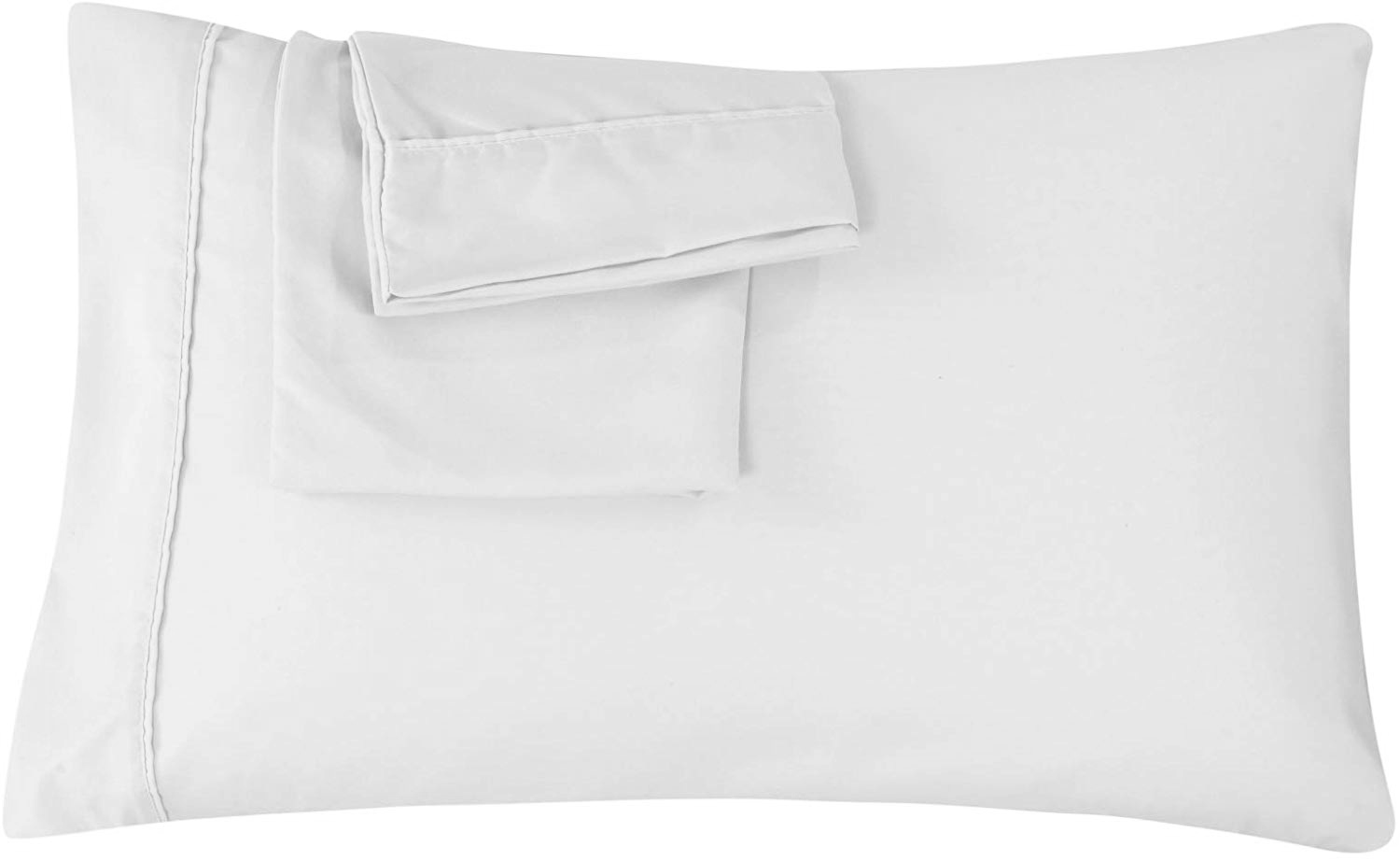The Great American Store Pillowcases Set of 2 with Envelope Closure Solid White King Size