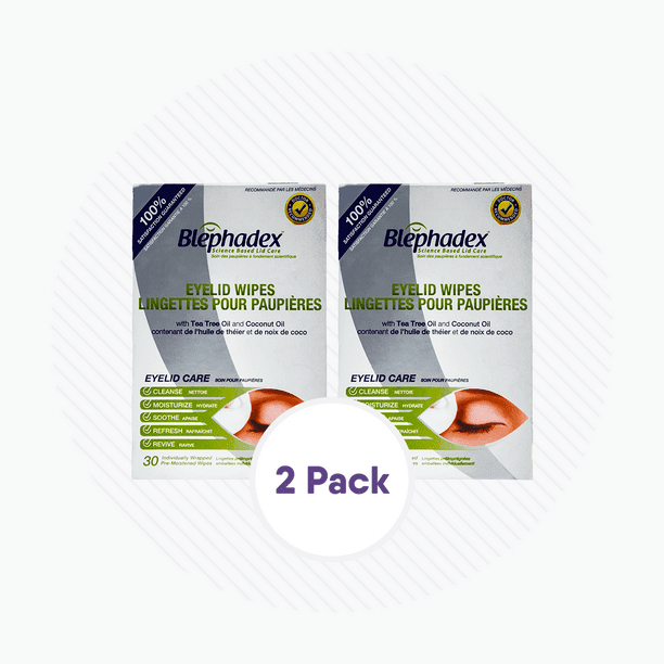 Blephadex Eyelid Wipes (2 Month Supply, 2 Boxes of 30) 2Pack