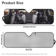 thumbnail image 5 of HUIACONG Black Cool Horse Windshield Sun Shade for Jeep Wrangler TJ JK JKU JL JLU ,Aluminum Foil Film Car Winshied Sun shade,Effectively Blocking Heat and UV Rays, 5 of 6
