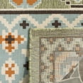 thumbnail image 5 of SAFAVIEH Veranda Moriah Geometric Indoor/Outdoor Area Rug, Green/Terracotta, 5'3" x 5'3" Square, 5 of 6