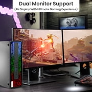 HP ProDesk RGB Gaming PC i5-6th 16GB Ram 1TB SSD 2TB HDD, NVIDIA GeForce GT 1030, BTO RGB Keyboard & Mouse, Windows 11 Professional