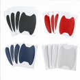 thumbnail image 4 of 4Pcs Door Handle Stickers, Carbon Fiber Cup Guards, 6.8X8.5cm Silver, 4 of 5