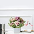 thumbnail image 4 of Yirtree Artificial Flowers with Vase Silky Artificial Bouquet Bonsai for Home Office Wedding Decoration, Table Centerpieces Arrangement, Windowsill Decor, 4 of 8
