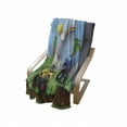 thumbnail image 4 of Monster Truck Soft Flannel Fleece Throw Blanket, Graphic Colorful Monster Trucks Racing on Skid Trail in Exotic Environment, Cozy Plush for Indoor and Outdoor Use, 50" x 70", Multicolor, by Ambesonne, 4 of 6
