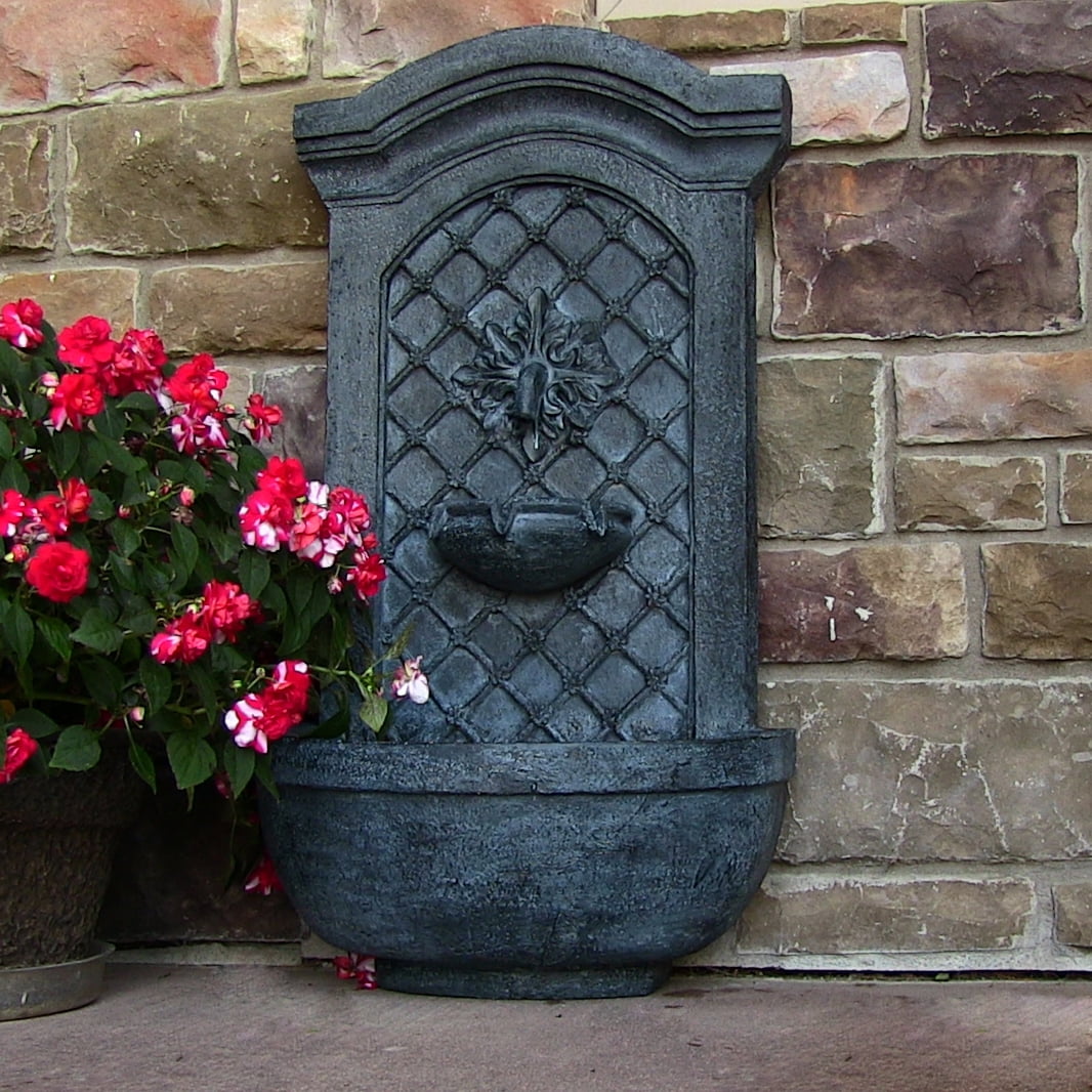 Sunnydaze Rosette Solar Wall Fountain Lead Only Feature