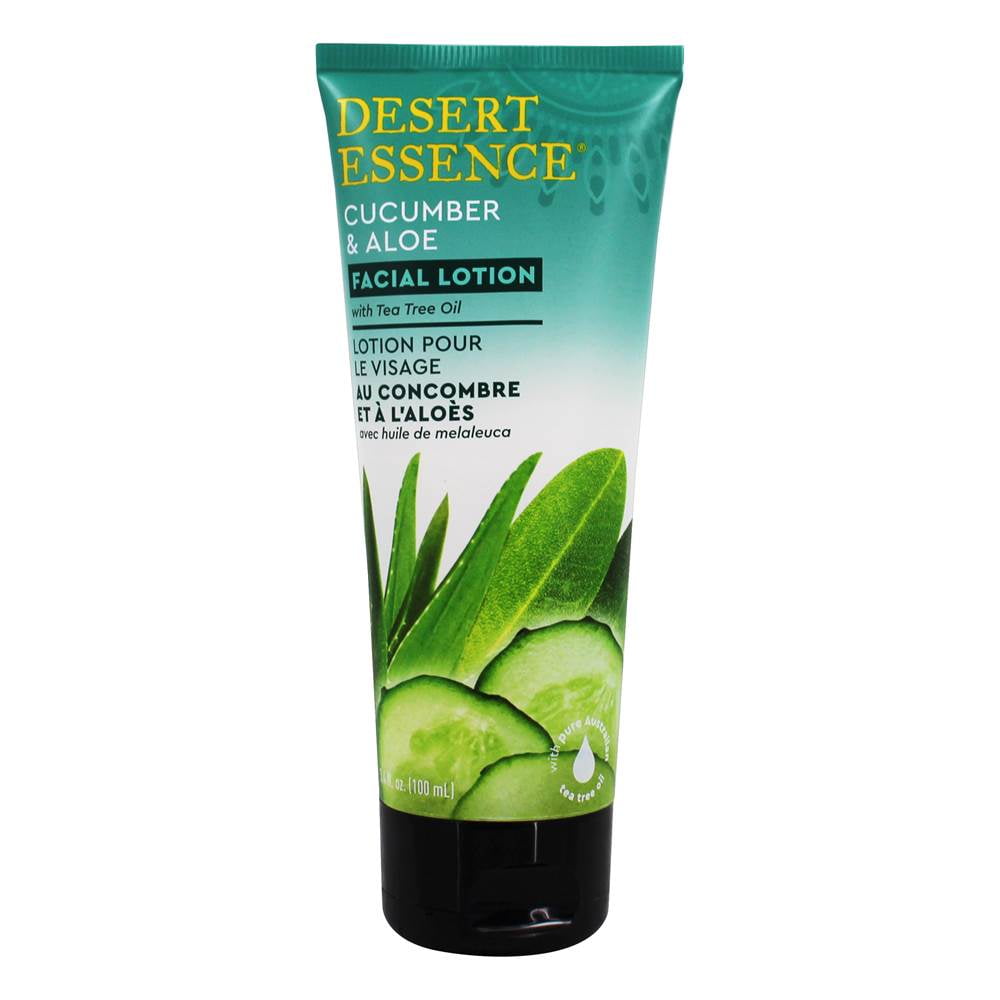 Desert Essence Cucumber & Aloe Facial Lotion 3.4 fl oz Lotion Walmart