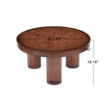 thumbnail image 4 of Noble House 31.5" Modern Round Coffee Table,Burl Veneer Finish,Walnut, 4 of 7