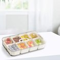 thumbnail image 6 of SouMaox Kitchen Spice Storage Box, Portable Sealed Seasoning Case, Transparent Pantry Organizer, Divided Condiment Container Lid, 6 of 7