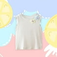 thumbnail image 2 of TAGOLD Toddler Girls Boys Summer Blouses Tops,1-5 Years Children's Wear Girl's Ear Tank Top Summer Baby Top Girl's Strap Sleeveless Bottom, 2 of 5