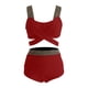 thumbnail image 5 of Trajes de baño para mujer, conjunto de traje de baño camisola sin espalda de color sólido informal y de moda para mujer, trajes de baño para mujer, trajes de baño para mujer, traje de baño para mujer,, 5 of 6