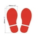 thumbnail image 2 of Calcomanías de huellas de 11x4.2" para el suelo, calcomanía de huella para pared y escalera, rojo, 4 pares, 2 of 6