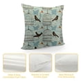 thumbnail image 4 of Shiartex  Vintage Quilted Pillowcover, Pattern Birds and Cages Illustration Freedom Escape Art, Standard Queen Size Pillow Cover for Bedroom, 4 of 5