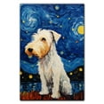 thumbnail image 3 of Sealyham Terrier Dog Canvas Wall Art - Starry Night Van Gogh Dog Canvas Print Dog Sayings Painting Home Office Wall Decor Framed Dog Lover Gift, 3 of 6