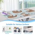 thumbnail image 5 of Otters in Water Leaves Ironing Mat Blanket Portable Travel Ironing Pad Heat Resistant Pad 47.2" x 27.6”, 5 of 6