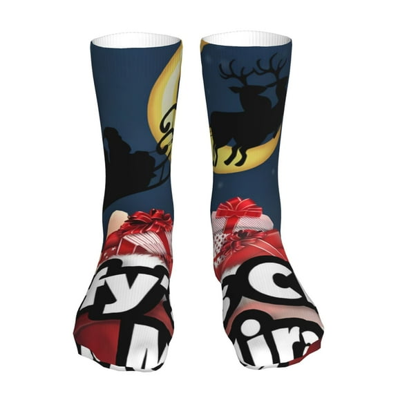 Saiise Sml Jeffy Funny Socks Men Women Adults Novelty Graphic Crew Tube Socks Crazy Design Casual Dress Socks for Sports,Running,Travel