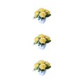 thumbnail image 3 of Baohd 1/2/3/5 Realistic Artificial Plant For Party Decor - Low Maintenance Wide Application Exquisite Crafted Potted Plant Flower Yellow 3PCS, 3 of 6