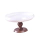 thumbnail image 1 of Soporte de cerámica para pasteles, organizador de cosméticos redondo, soporte para aperitivos y platos de repostería. 8 pulgadas, 1 of 9