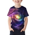 thumbnail image 2 of Spazoro Boys Graphic T-Shirts Tees, Short Sleeve Round Neck Star Print Casual Tops for Kids Multicolor Size 5-6, 2 of 5