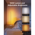 thumbnail image 6 of Govee RGBIC Floor Lamp Basic, LED Corner Lamp Works with Alexa, Smart Modern Floor Lamp with Music Sync and 16 Million DIY Colors, Color Changing Standing Lamp for Bedroom Living Room Blue, 6 of 9