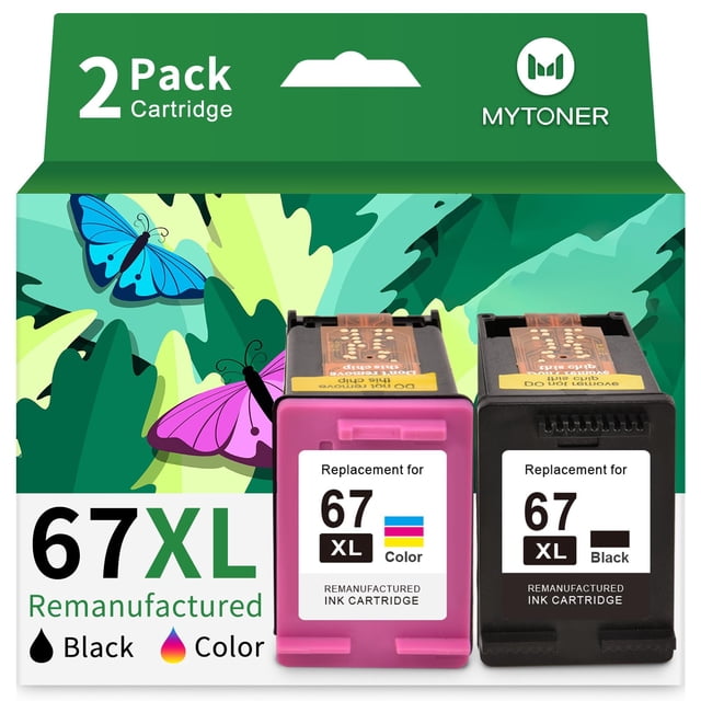 Cartucho de tinta MYTONER 67 remanufacturado para HP DeskJet 2755e