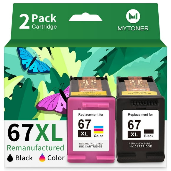 Cartucho de tinta MYTONER 67 remanufacturado para HP DeskJet 2755e