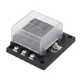 thumbnail image 2 of 6 Way Blade Fuse Block Fuse Box Holder with LED Indicator 16Pcs Fuses for Automotive Car Truck Boat Marine RV Van 12V 24V, 2 of 9