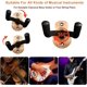 thumbnail image 3 of Paquete de 3 soportes de pared para guitarra de metal con esponja protectora, adecuado para bajo, guitarra, banjo y ukelele, bronce rojo, 3 of 5