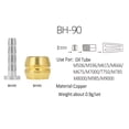 thumbnail image 3 of 20Pcs Bicycle Brake Olive Brass Connecting Insert Kit for BH90 Hydraulic Disc Brake Hose,1, 3 of 7