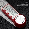 thumbnail image 2 of Digital Protractor Digital Protractor Goniometer Electronic Carpenter Tools Goniometro Angle Finder 0-500mm, 2 of 7