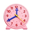thumbnail image 4 of Yinanstore Learning Clock for Kids Convenient Basic Math Development Realistic Kids Table Clock Toy Telling Time for Children Homeschool Pink, 4 of 8