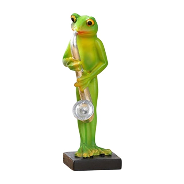 Estatua de rana, escultura de Animal, decoración versátil, regalos, figura decorativa de resina para entrada, jardines, estante, patios traseros al