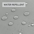 thumbnail image 5 of KOETAR Rideau de Douche en Polyester Géométrique Gris et Blanc, 72 Pouces x 72 Pouces Imperméable, 5 of 5