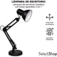 thumbnail image 2 of Lampara De Escritorio 2 En 1 Con Base De Metal Abrazadera Tipo C Lampara Clasica Elegante Lampara De Oficina Con Brazo De Metal Foco Universal Lampara De Escritorio Ajustable (Negro), 2 of 8
